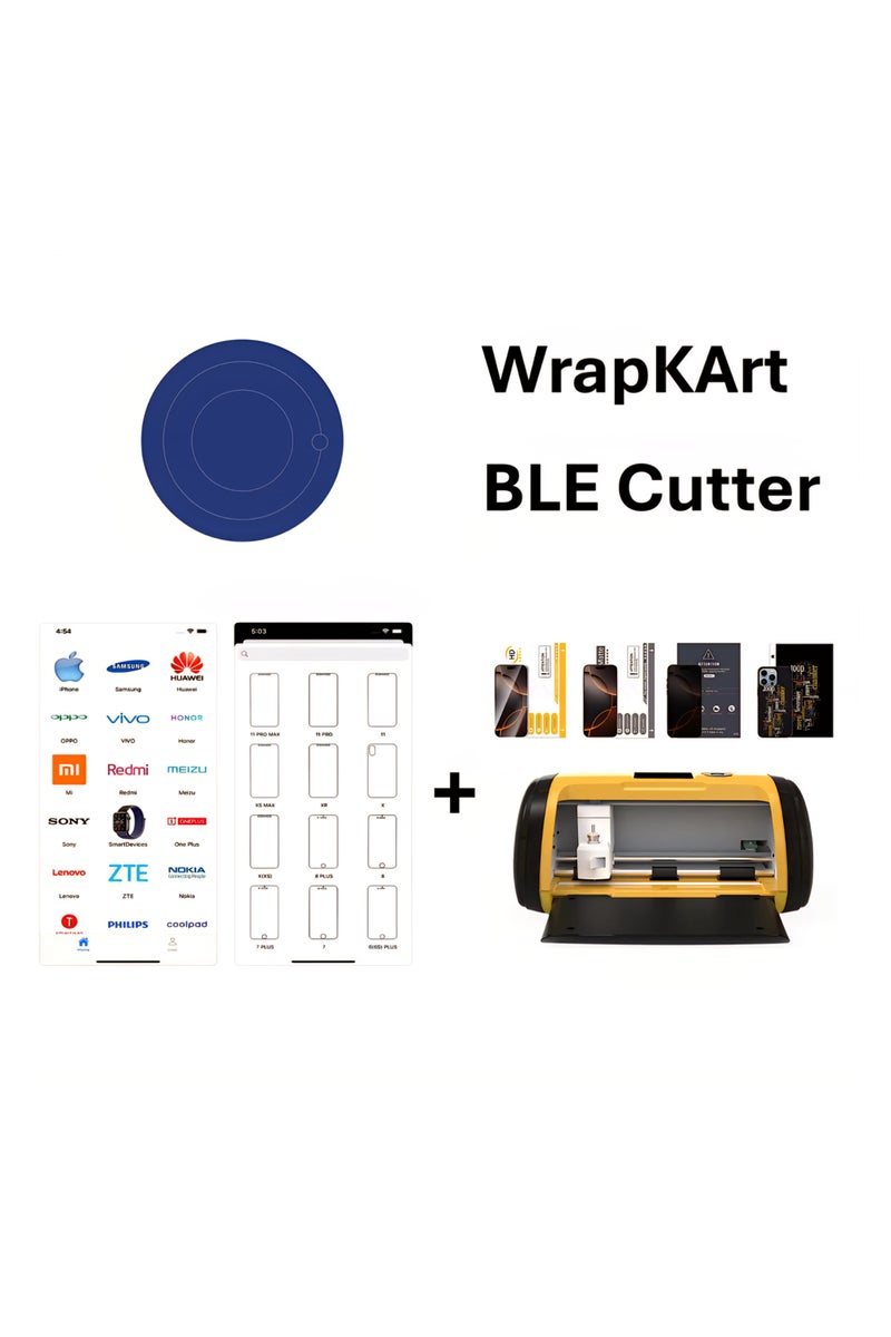 wrapKart Lifetime Model Updates Subscription Mobile Front/Back Skin-Sticker Bee Cutting Software with Cutting Machine