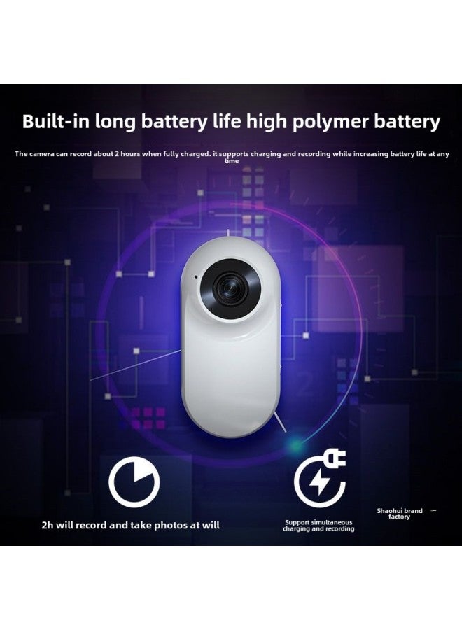 Generic 24 360 Sports Full 4K Scene Camera Chest Fixed Motorcycle Anti-shake Camera Wearable HD-Body Color:White Hd Screen Hd Upgraded Version-package 3  - Image 3