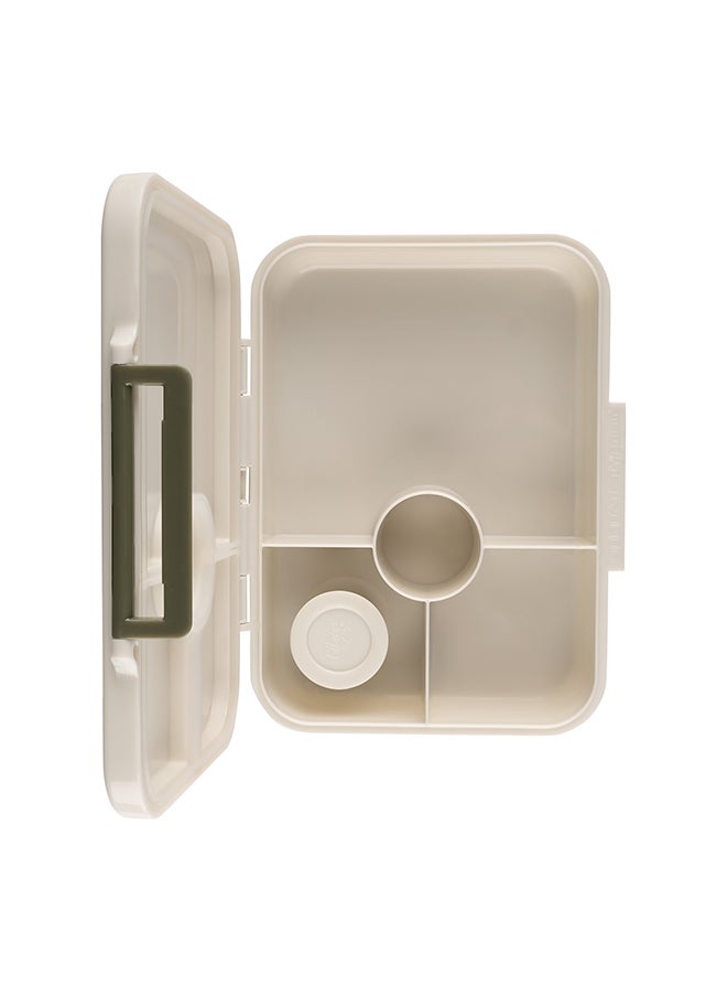 Citron Tritan Lunch Box With 4 Compartments For Kids Includes 1 Sauce Container, Leak Proof And Bpa Free Lunch Box For Kids - Dino - Green  - Image 4