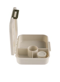 Citron Tritan Lunch Box With 4 Compartments For Kids Includes 1 Sauce Container, Leak Proof And Bpa Free Lunch Box For Kids - Dino - Green  - Image 5