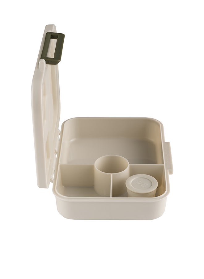 Citron Tritan Lunch Box With 4 Compartments For Kids Includes 1 Sauce Container, Leak Proof And Bpa Free Lunch Box For Kids - Dino - Green  - Image 5