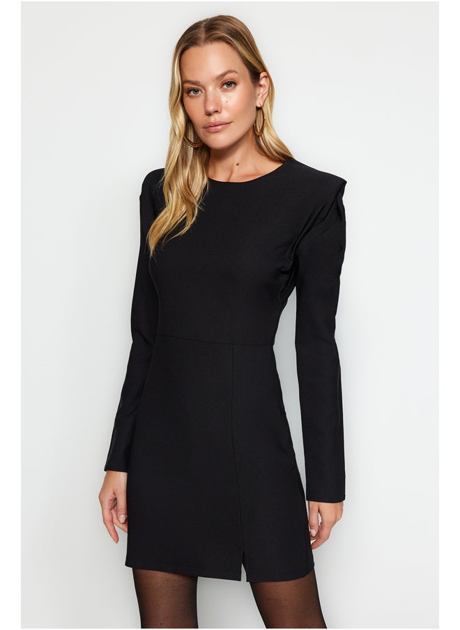 trendyol - Black Fitted Evening Dress TWOAW24EL00293 - Image 1
