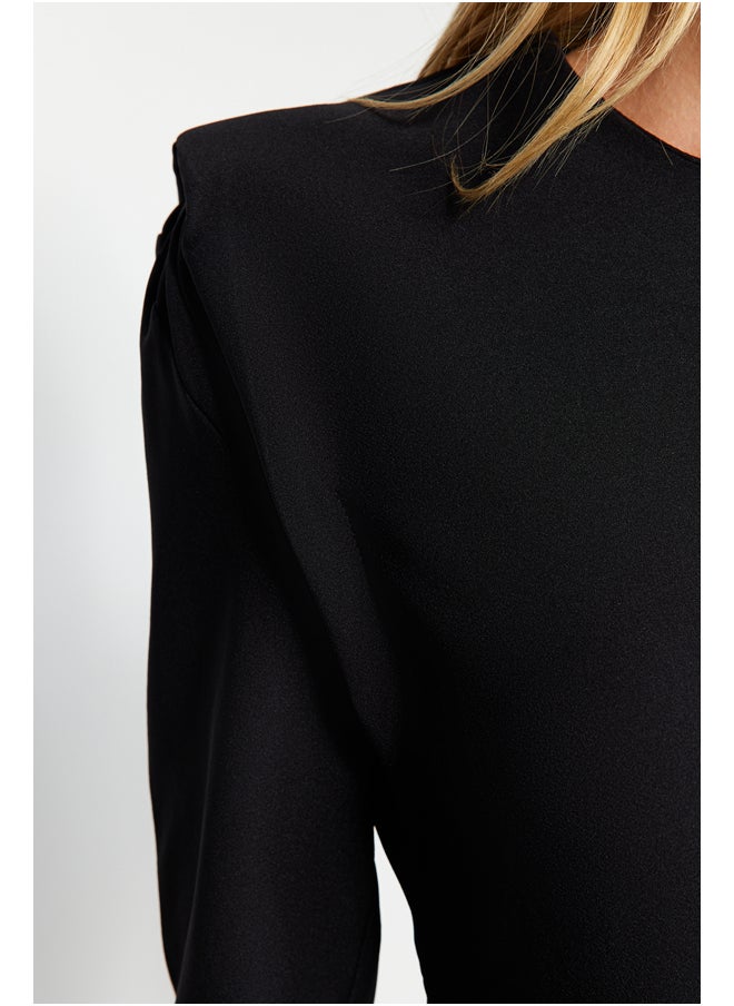 trendyol - Black Fitted Evening Dress TWOAW24EL00293 - Image 1