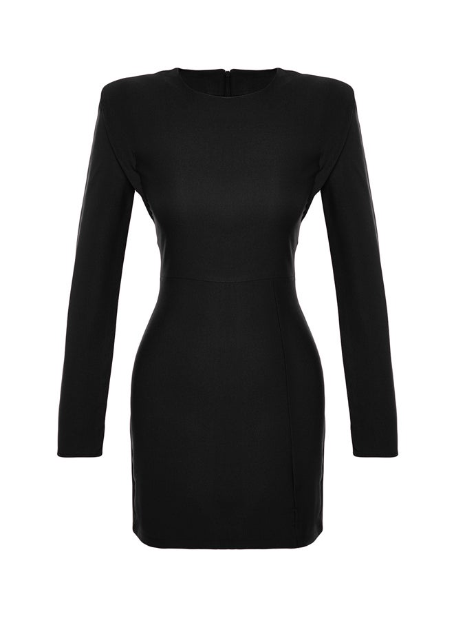 trendyol - Black Fitted Evening Dress TWOAW24EL00293 - Image 1