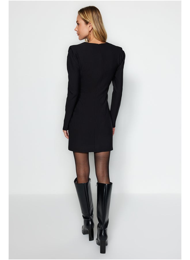 trendyol - Black Fitted Evening Dress TWOAW24EL00293 - Image 1