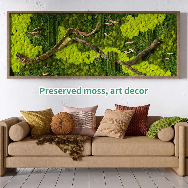 TurelinnG Preserved Moss 4 Color Reindeer Craft Moss, Total 14 OZ Each Color 3.5 OZ, Fake Moss Suitable for Flowerbeds, Crafts, Home Office Artistic Decoration (4 Colors) - Image 3