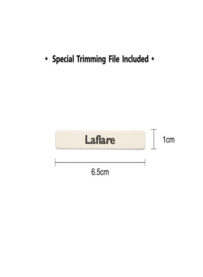 Laflare Gel Glossy Nail Strips, Self Adhesive Gel Nail Art Decals Polish Stickers with 20 Pcs Double-End Strips Glitter False Nails Including Trimming File (R45708 - Light Gold Gradation) - Image 4