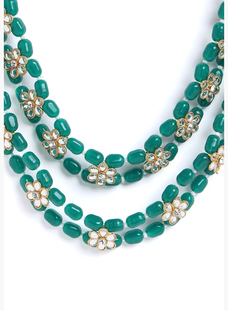 SOHI Gold-Plated Contemporary Jewellery Set