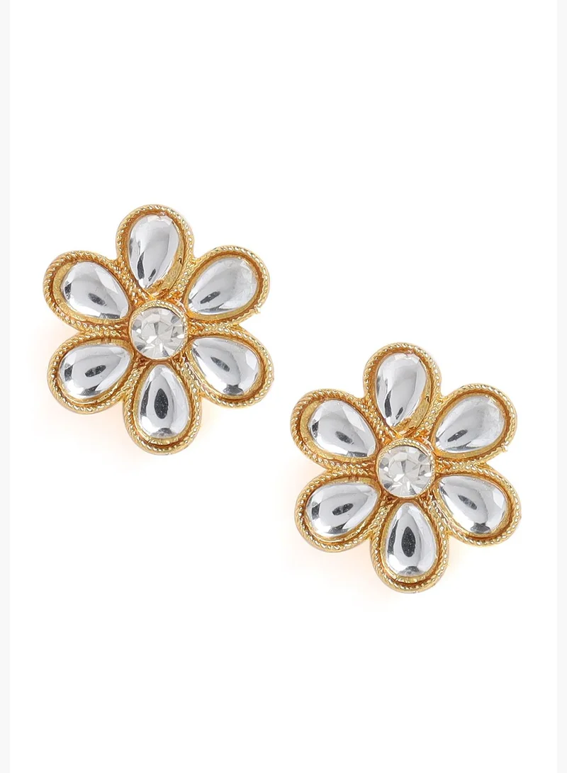 SOHI Gold-Plated Contemporary Jewellery Set