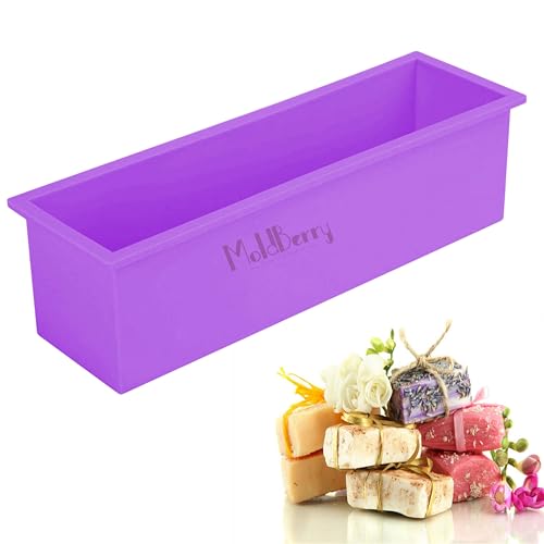 MoldBerry Silicone Loaf Soap Mould – Rectangle Soap Making Mold for Handmade Soaps, Candles, Bread, and Toast – Flexible & Durable – Pack of 1 - Image 1