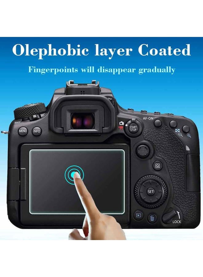 ULBTER Screen Protector for Canon EOS 90D 80D 70D 77D Camera & Hot Shoe Cover [3+2 Pack], ULBTER Tempered Glass 0.3mm 9H Hardness Ultra-clear Anti-Scrach - Image 5