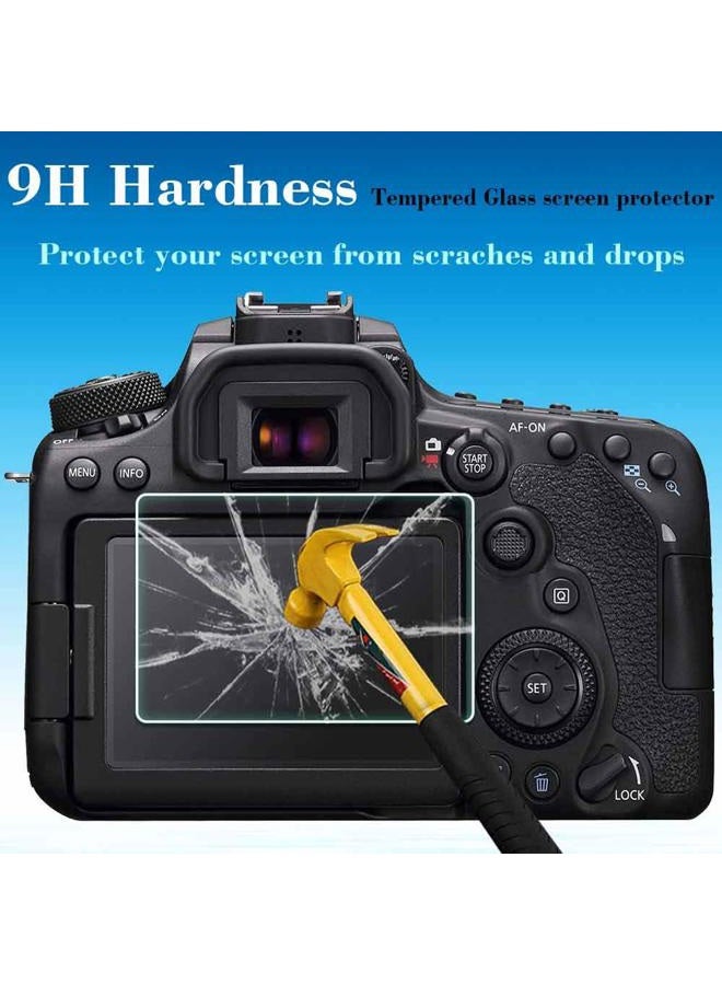ULBTER Screen Protector for Canon EOS 90D 80D 70D 77D Camera & Hot Shoe Cover [3+2 Pack], ULBTER Tempered Glass 0.3mm 9H Hardness Ultra-clear Anti-Scrach - Image 4