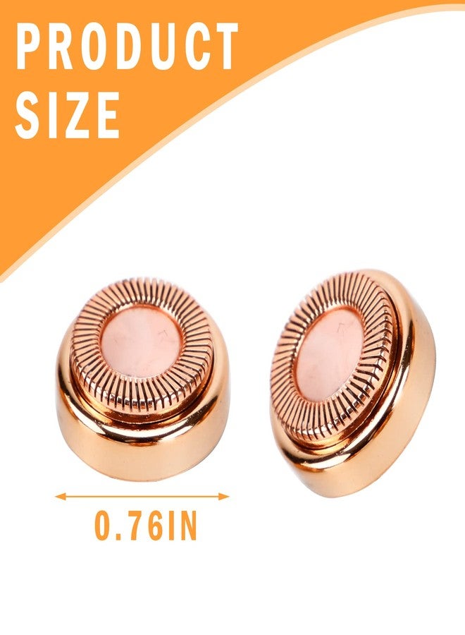 Bnapott Facial Hair Remover Replacement Head, 6pcs Replacement Blades for Gen 1 Finishing Touch Flawless Facial Hair Removal Tool for Face (Rose Gold) - Image 2