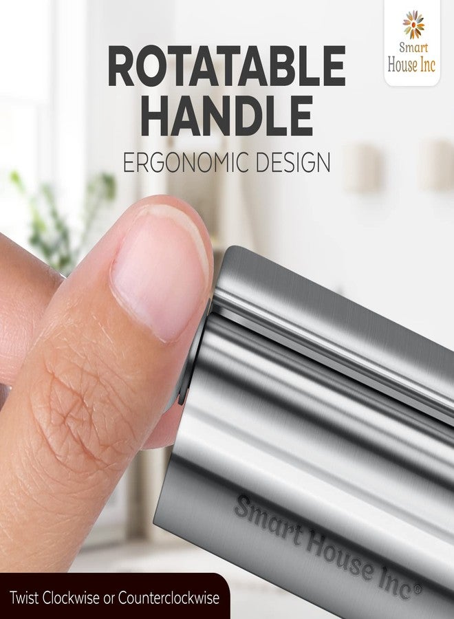 Smart House Inc Toothpaste Squeezer Tube Roller Stainless Steel Tube Squeezer Rollers, Saves Toothpaste, Creams, Puts an end to Waste - Simple and Practical (Silver) - Image 3