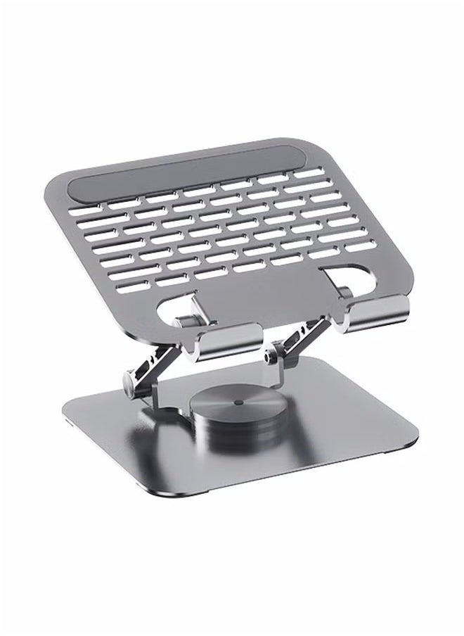 360° Rotating Laptop Stand, Adjustable Height Folding Computer Holder, Stable & Heat Dissipation, Compatible with 10-10.5 Inch PC