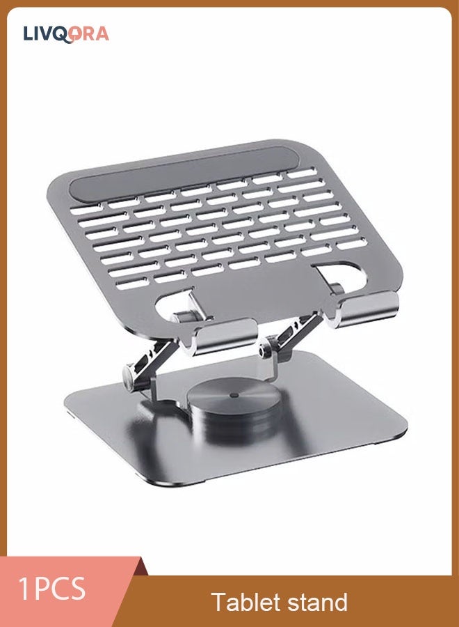 LIVQORA 360° Rotating Laptop Stand, Adjustable Height Folding Computer Holder, Stable & Heat Dissipation, Compatible with 10-10.5 Inch PC - Image 1