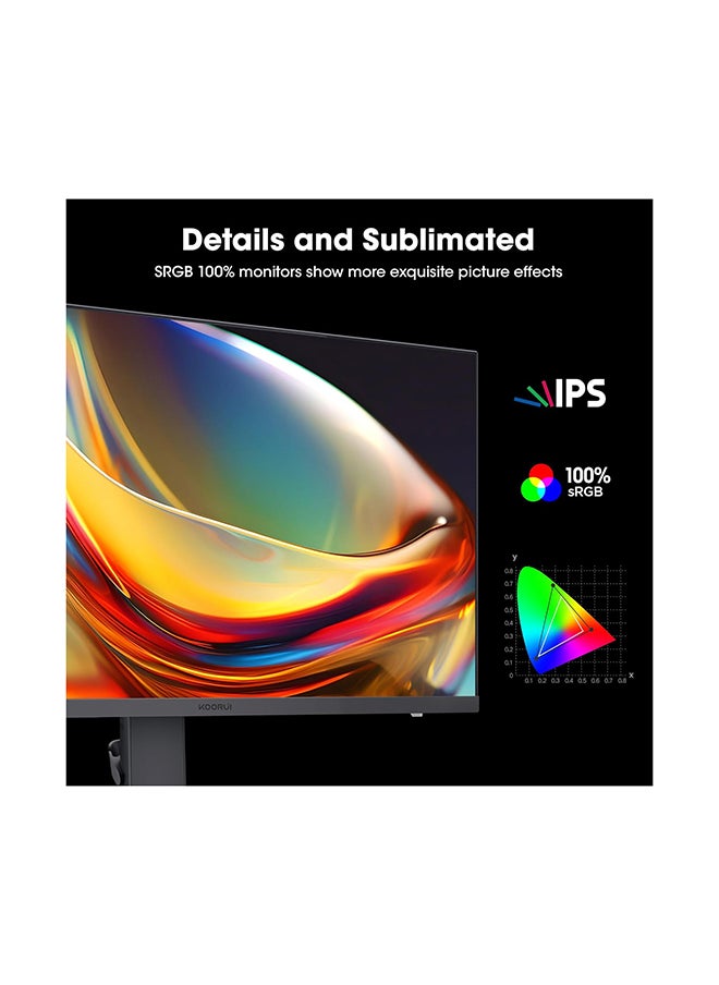 KOORUI - 27 inch Gaming Monitor - WQHD (2560x1440) Computer Monitor, 240Hz, 1ms, Extreme Low Motion Blur, Adaptive Sync, HDR400, HDMI DisplayPort 2K Monitor, VESA Mountable, Black 27E3QK - Image 1