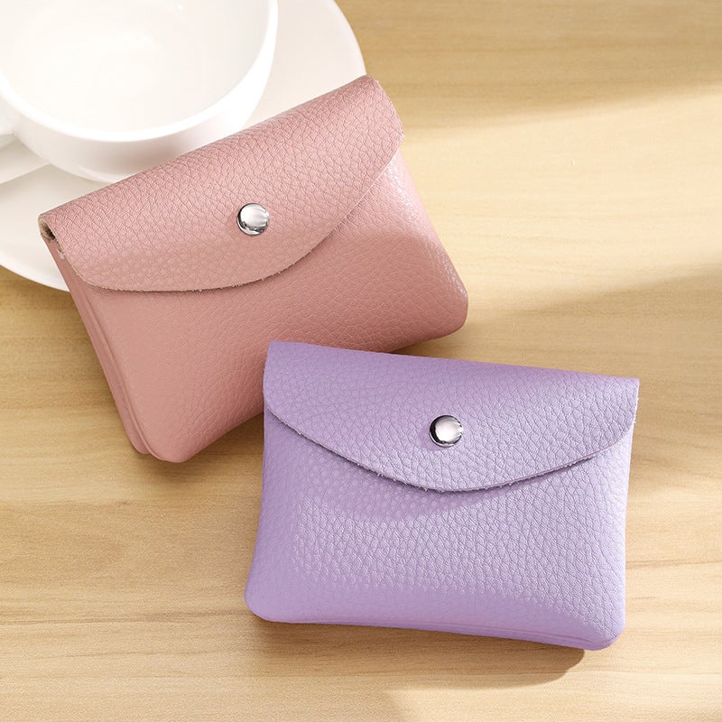 Real Soft Leather Coin Purse For Women, Compact And Exquisite Mini Loose Money Bag, New Soft Leather Large Capacity Hand Coin Purse - Image 2