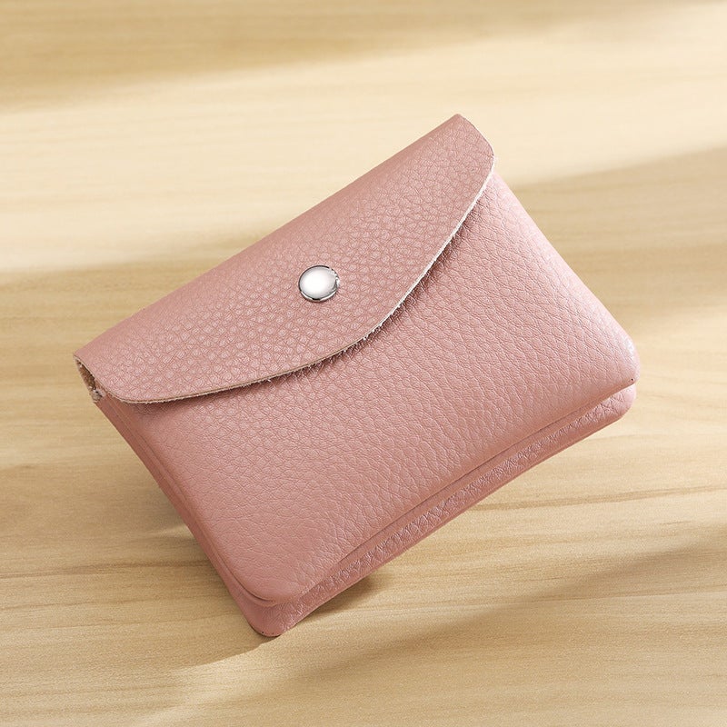 Real Soft Leather Coin Purse For Women, Compact And Exquisite Mini Loose Money Bag, New Soft Leather Large Capacity Hand Coin Purse - Image 1