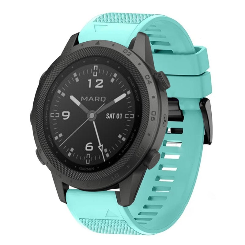 S-TOP For Garmin MARQ Commander Quick Release 22mm Silicone Watch Band(Mint Green) - Image 1