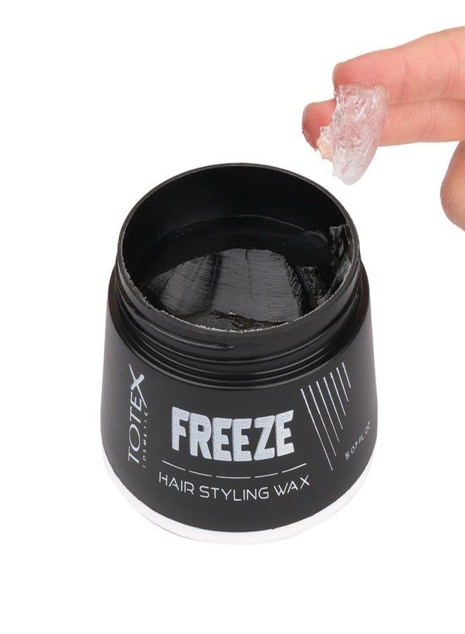 Totex Freeze Hair Styling Wax | Strong Hold Freeze Control Gel Wax 150 ml - Image 4