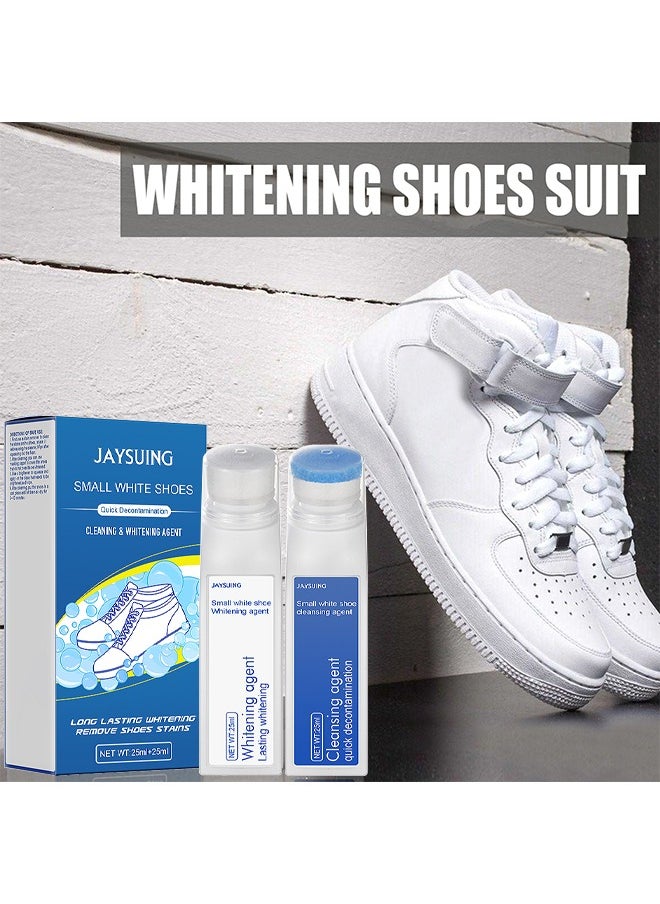 Sneaker Cleaner Set, Waterless Foam Sneaker Cleaner Quick Clean Sneaker Cleaner, Suitable For White Shoe Cleaner, Suede, Boots, Canvas, PU, Fabric