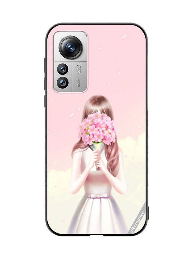 VR CREATIVE Protective Case Cover For Xiaomi 12 Pro Blush Flowers Design Multicolour - Image 1