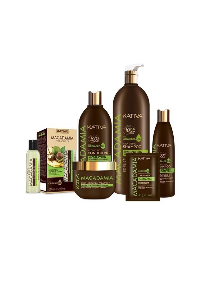 Kativa Macadamia Hydrating Shampoo 1000ml  - Image 2