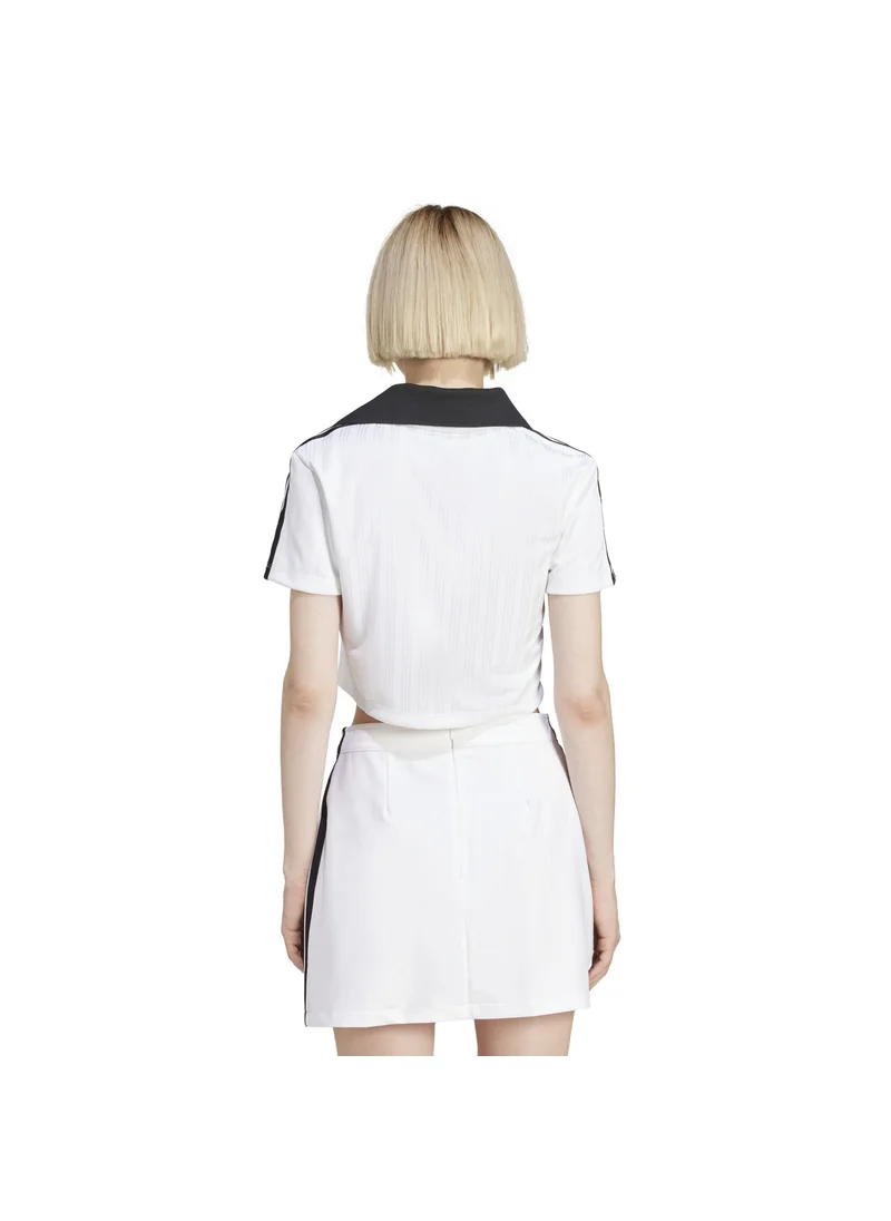 اديداس adidas V-NECK POLO White Originals Women POLO SHIRTS
