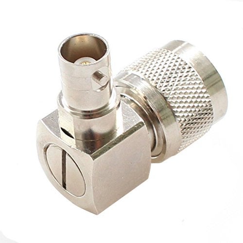 exgoofit PL259 UHF Male Plug to BNC Female Connector Right Angle 90 Degrees Jack Adapter Radio Adapter PL259 RF Coax Coaxial Cable Connector (2-Pack) - Image 3