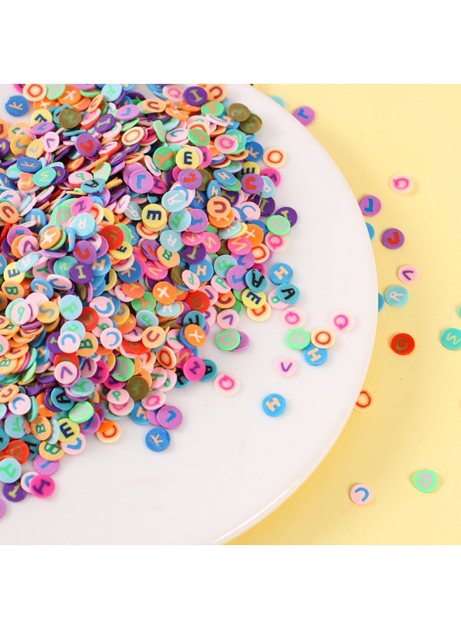 6mm Simulation Letter Soft Pottery 3g Bag Miniature Toy DIY Handmade Fun Goo Card Cream Glue Decorative Patch-Color:3g Bag·6mm Letter Soft Clay Piece  - Image 2