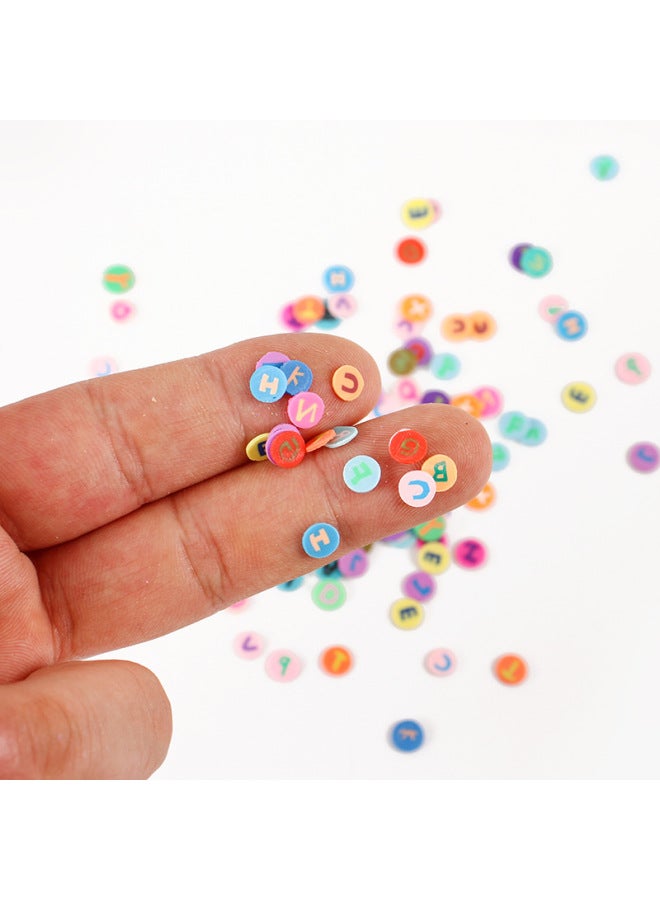 6mm Simulation Letter Soft Pottery 3g Bag Miniature Toy DIY Handmade Fun Goo Card Cream Glue Decorative Patch-Color:3g Bag·6mm Letter Soft Clay Piece  - Image 5