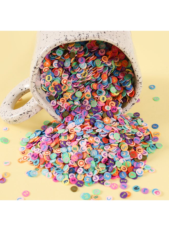 6mm Simulation Letter Soft Pottery 3g Bag Miniature Toy DIY Handmade Fun Goo Card Cream Glue Decorative Patch-Color:3g Bag·6mm Letter Soft Clay Piece  - Image 4