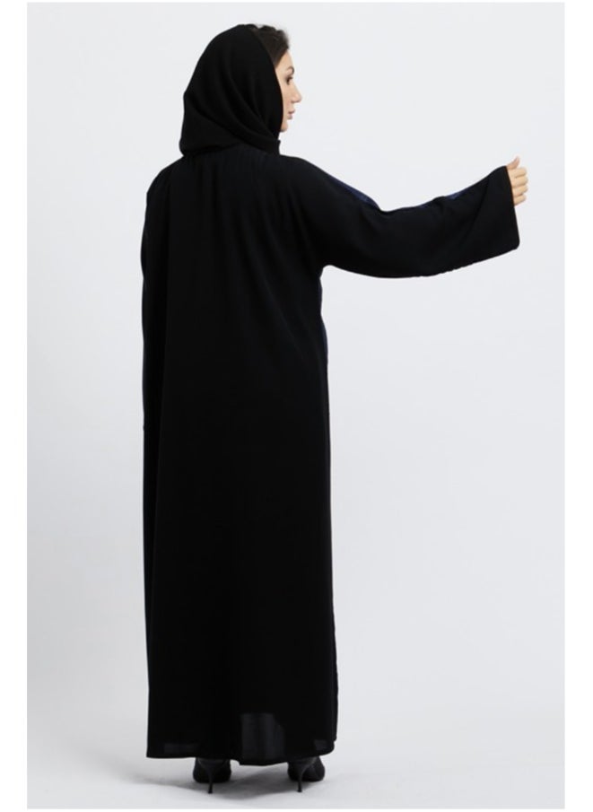 Evva Evva Luxury Saudi Abaya for Women – Elegant Open Front Modest Wear in Premium Fabric – Ideal for Ramadan, Eid, and Everyday Elegance  - Image 4