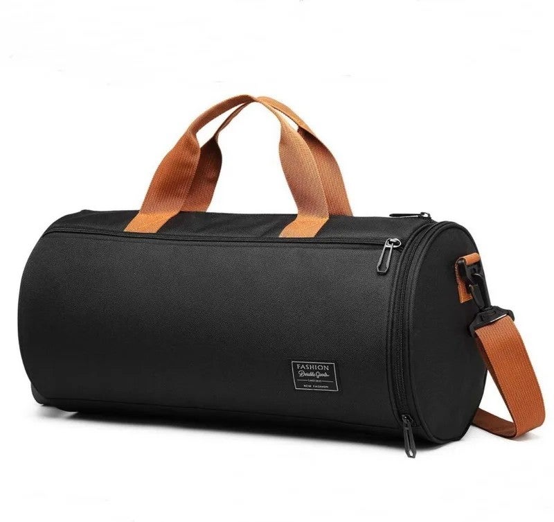 Bluejw Barrel Shape Sports Duffel Bag for Men - Gym, Travel, Golf, Swim - Weekender Tote with Logo (Optional) - Image 1