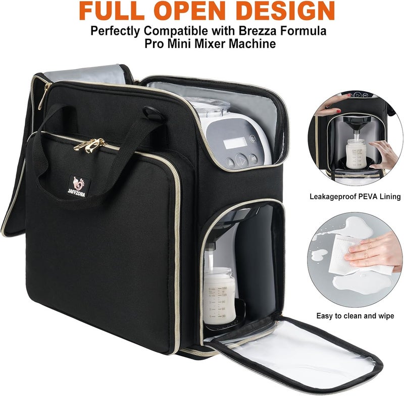 Carrying Case Compatible with Baby Brezza Formula Pro Mini Baby Mixer Machine, Insulated Formula Mixer Travel Bag with Shoulder Strap - Image 5