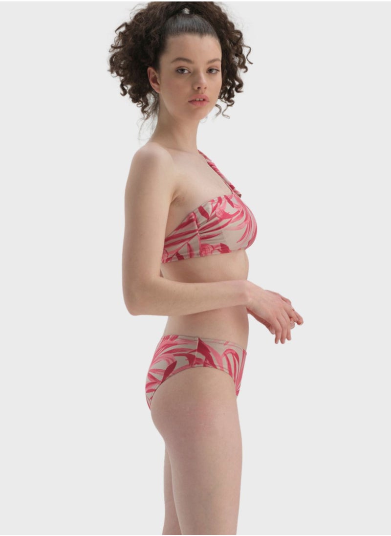 dagi - Printed High Leg Bikini Bottom - Image 1