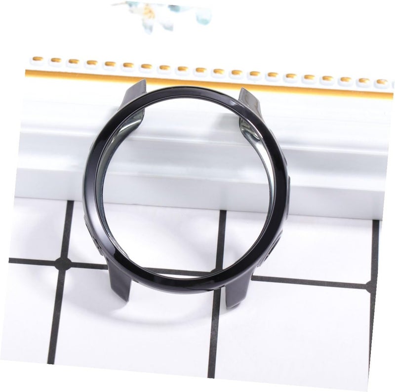 Electroplated Protective Watch Case Cover for Sleek Bumper Frame Design Access to All Controls Elegant Black Finish Scratch Resistant Shell - Image 3