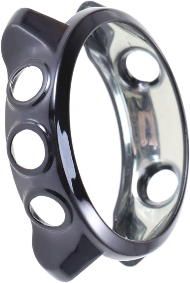Electroplated Protective Watch Case Cover for Sleek Bumper Frame Design Access to All Controls Elegant Black Finish Scratch Resistant Shell - Image 1