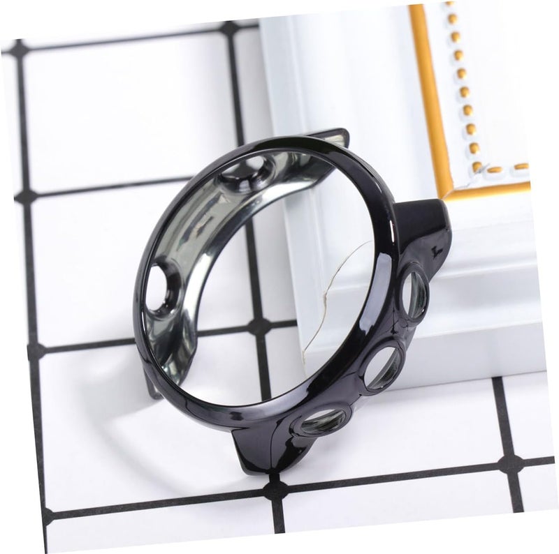 Electroplated Protective Watch Case Cover for Sleek Bumper Frame Design Access to All Controls Elegant Black Finish Scratch Resistant Shell - Image 4