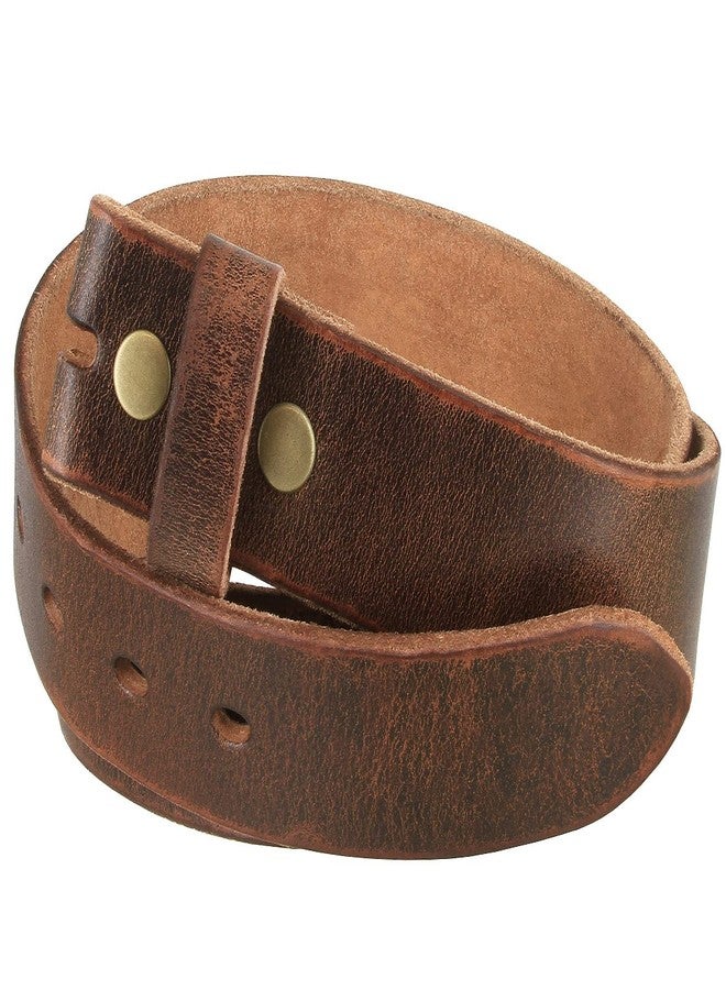 Belts.com 3840002 Genuine Full Grain Vintage One-Piece Leather Replacement Belt Strap 1-1/2"(38mm) Wide (Brown, 38) - Image 2