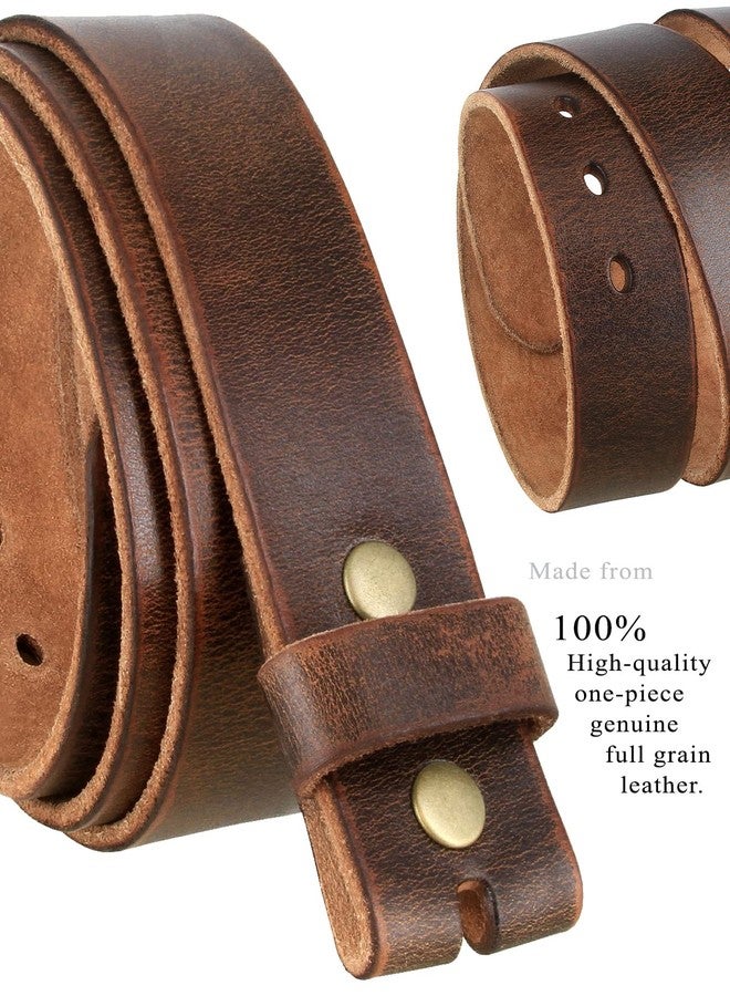 Belts.com 3840002 Genuine Full Grain Vintage One-Piece Leather Replacement Belt Strap 1-1/2"(38mm) Wide (Brown, 38) - Image 4