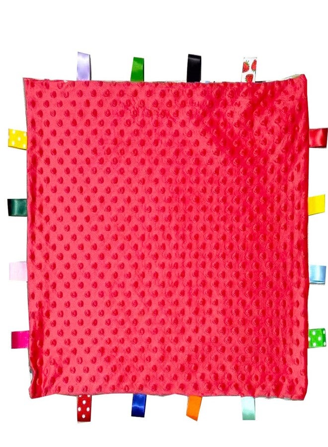 Winsation Tag Blankets for Babies, Cute Dinosaur Taggy Blanket, Soft Blanket with Tags for Boys and Girls Gift - Image 3