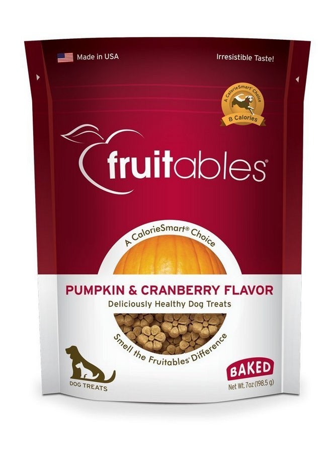 Fruitables - Fruitables Pumpkin & Cranberry Mix Dog Treats (8x7 OZ)- 8 Pack8 - Image 1