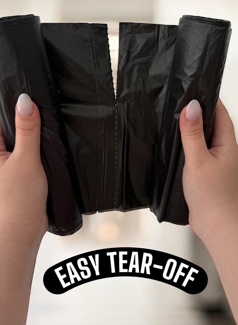 Rasa Small Garbage Bags – 10 Gallons, 50x60cm, 15 Pcs Per Roll x 3 Rolls (Black) | Leak-Resistant, Eco-Friendly, Jasmine Scented 45 Pieces - Image 3