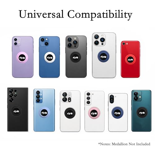 GudCoaks [5 Pack] Princess Cruise Medallion Holders for iPhone, Android, and All Devices - Stickers Cell Phone Holder Accessories for Carnival Ocean Medallion (Black/White/Blue/Red/Pink) - Image 5