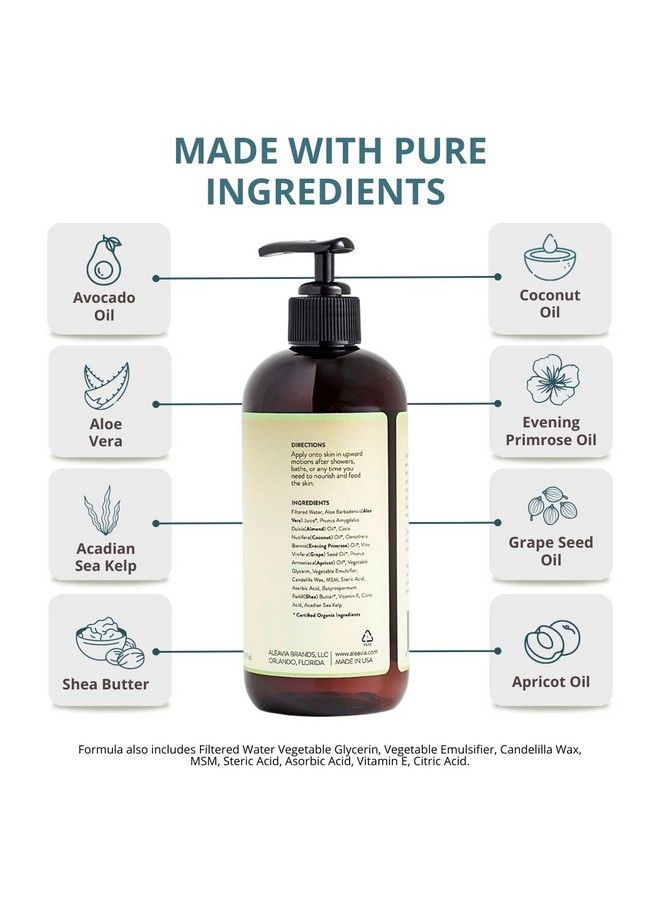 Aleavia Unscented Prebiotic Body Lotion Fragrancefree Allnatural Moisturizing Body Lotion Sulfatefree Lotion For Sensitive Skin 12 Oz - Image 4