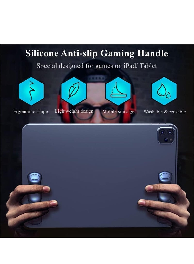 Beauenty Mobile PUBG Game Controller For Ipad Tablet, Six Finger Gamepad Joystick Continuous Click, Sensitive Shoot Aim Grip Trigger Switches Joystick - Image 2