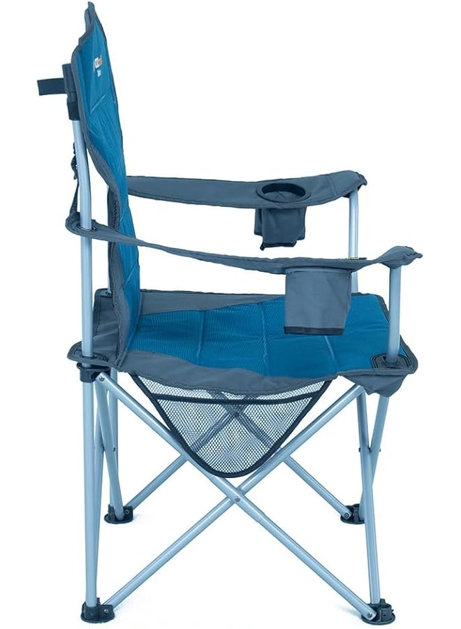 OZTrail DELUXE ARM CHAIR BLUE - Image 5