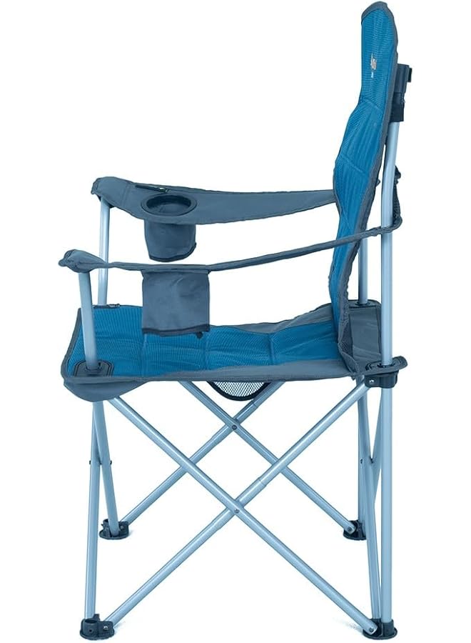 OZTrail DELUXE ARM CHAIR BLUE - Image 4